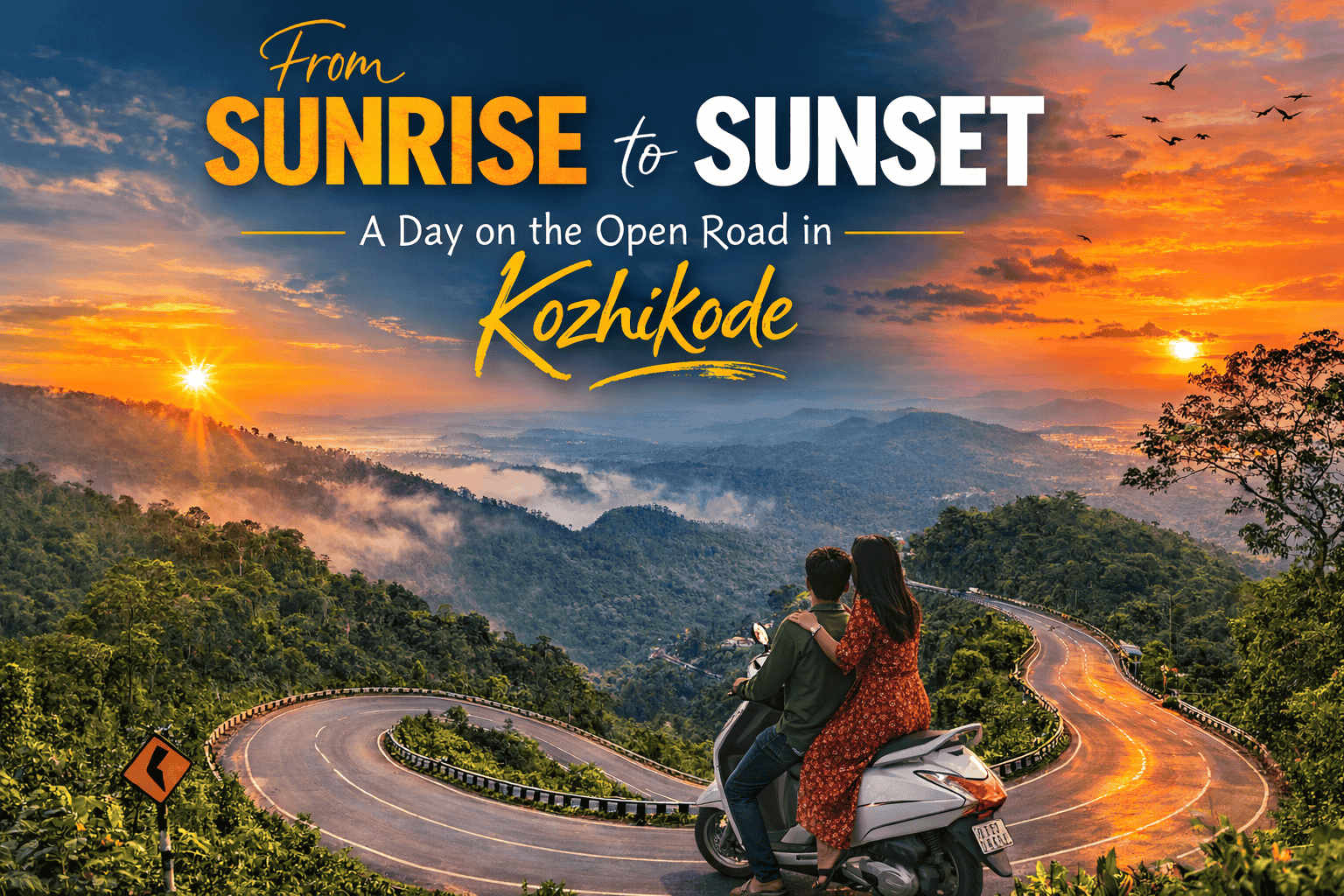 From Sunrise to Sunset: A Day on the Open Road in Kozhikode
